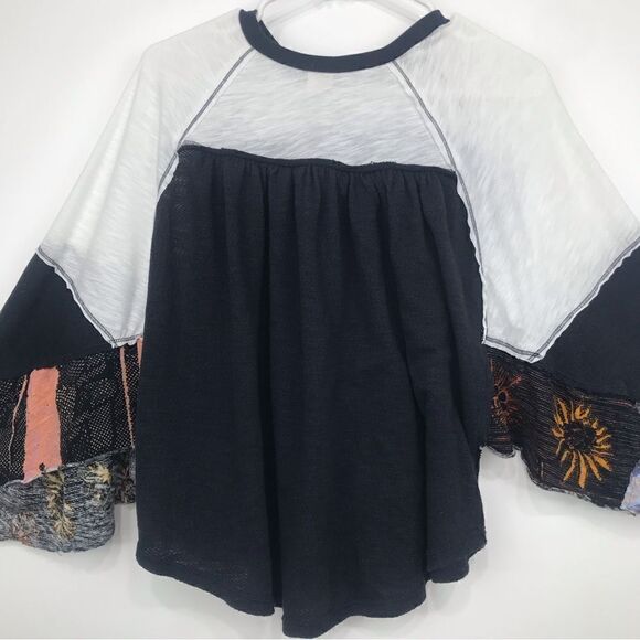 We The Free Free People Friday Fever Mixed Media Top - Picture 8 of 13